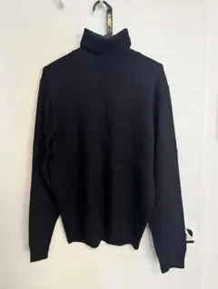 無印良品 タートルネックセーター ブラック L