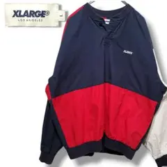 XLARGE パネルド プルオーバーシャツ L マルチカラー ビッグシルエット