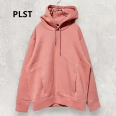 PLST プルオーバー フーディー L ピンク 完売品 リラックス 無地