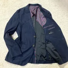 タケオキクチ　TK MIXPICE テーラードジャケット　千鳥柄　ネイビー　L