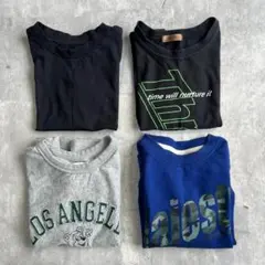 子ども服4点セット【110】Tシャツトレーナー まとめ売り お出かけ 通園 通学のサムネイル