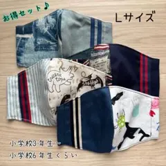 お得セット♪ ハンドメイドマスク　✿︎Lサイズ✿︎