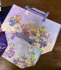 香港ディズニーランド20周年 ショッピングバッグS＆Mサイズ セット ダッフィー