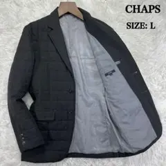 チャップス 中綿テーラードジャケット L グレー キルティング 秋冬 通勤