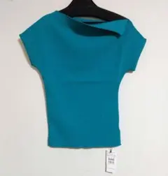 サマーニット 新品 未使用 グリーン フレンチスリーブ ヤマダヤ スコットクラブのサムネイル