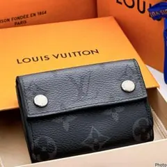 ルイヴィトン✨モノグラム　エクリプス　ディスカバリー　コンパクト　三つ折り　財布