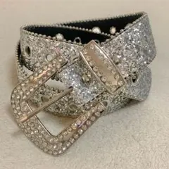 ブリンブリンベルト シルバー ウエスタン UK HIPHOP Y2K グランジ