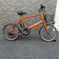中古電動自転車 パナソニック オフタイム 折りたたみ パープル 横浜