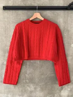 URBAN RESEARCH クロップドケーブルニット 新品未使用