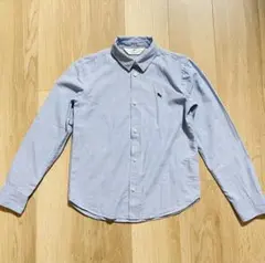 H&M 長袖シャツ　シャンブレー　ブルー　140