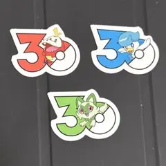 ポケモンファン 30周年ロゴステッカー パルデア