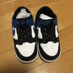 DUNK NIKE キッズ スニーカー ブラック/ホワイト/ブルー