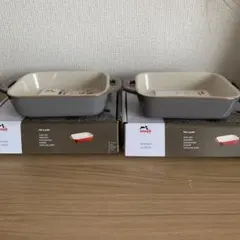 新品Staub レクタンギュラーディッシュ アンティークグレー2個セットのサムネイル