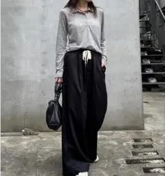 【極美品】チャオパニックティピー 柔らかワイドイージーパンツ XL