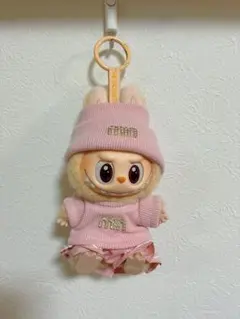 labubuラブブぬいぐるみ服　ピンク3点セット