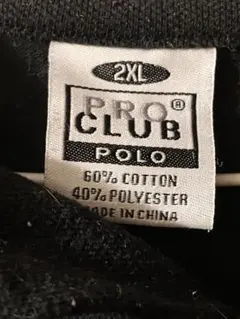 プロクラブ PROCLUB ブラック 長袖 ポロシャツ 2XLのサムネイル