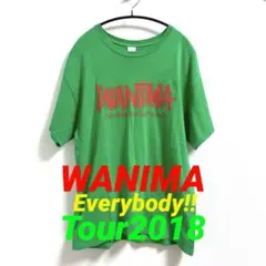 ◯WANIMA グリーン×レッド Tシャツ L