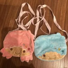 リトルツインスターズ　カプセルトイ　フェイスポシェット
