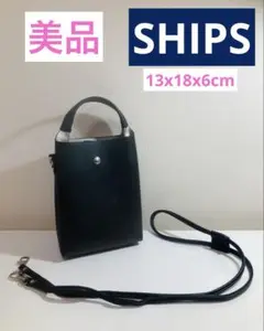 SHIPS ショルダーバッグ ブラック