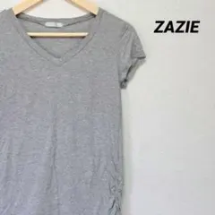 ZAZIE ザジ 半袖 トップス サイドゴム グレー M
