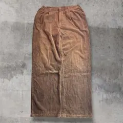 90s 太畝コーデュロイ バギー　ワイドパンツ ブラウン　KINGSIZE