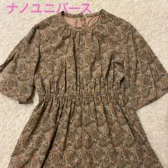 ナノユニバース　マキシ丈ロングワンピース　総柄★涼しいのサムネイル