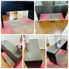 極美品✨｜岡山県｜木製ワークデスク｜ガラス製デスク｜在宅ワークに最適✨