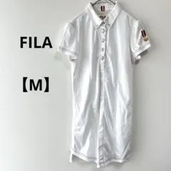 FILA 【M】ポロシャツスタイル ミニワンピース ホワイト　ゴルフ　テニス