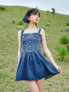 darich デニムワンピース　新品未使用　夏服 2025年最新】ダーリッチデニムワンピースの人気アイテム - メルカリ