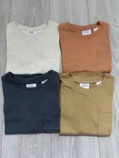 ZARA kids 無地半袖Tシャツ4点セット