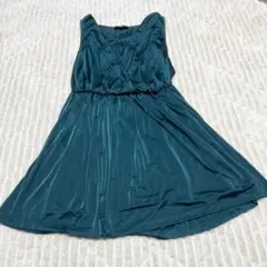 【a4529】アンタイトル ノースリーブフレアワンピース フォーマル お呼ばれ