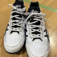 ASICS 野球用スパイクシューズ28センチ　紺/白