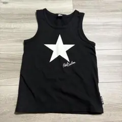 RAD CUSTOM タンクトップ 130 黒 星柄 バックプリント