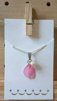 桜　ネックレス　レジン