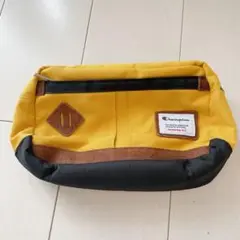 【訳あり】Champion ショルダーバッグ イエロー ブラウン 黄色 茶