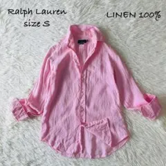 あ*ん様 ★大人気★麻100% ポロラルフローレン ポニー刺繍 BDリネンシャツ