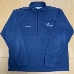 Columbia ネイビー ハーフジップ フリースジャケット XL