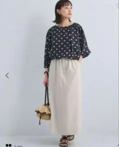 【売約済】ユナイテッドアローズ　グリーンレーベル　スカート　スラブオックス