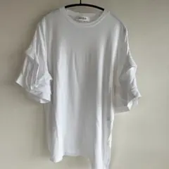 【 ENFOLD】FLOWER SLEEVE T-SHIRT　白のサムネイル