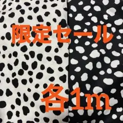 ツイル生地　ダルメシアン柄