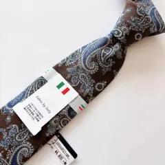 新品タグ付 スーツカンパニー ネクタイ シルク ペイズリー イタリア 日本製