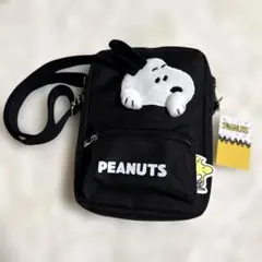 スヌーピー 立体アップリケポシェットPEANUTS ショルダーバッグ