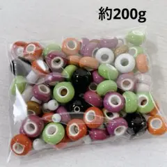 ht964/SALE！景徳鎮産陶器ビーズ◇色んな形色々mix約200g