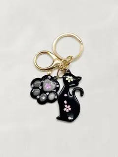 719 シャカシャカ シェイカー キーホルダー ハンドメイド レジン ねこ