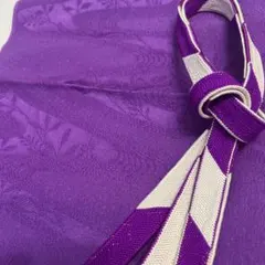 帯揚げ 絞り 紫