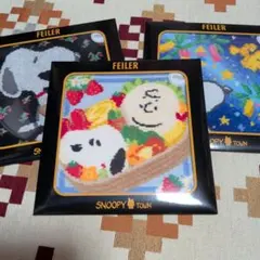 フェイラー スヌーピー ハンカチ　キャラ弁　七夕　ベア　3枚セットのサムネイル