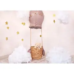 熱気球デザイン ニューボーンフォト 背景