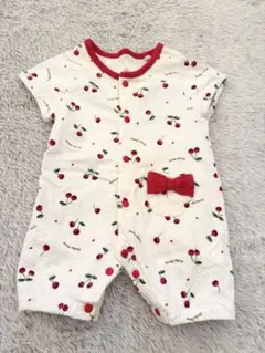 ロンパース　さくらんぼ柄　50-60