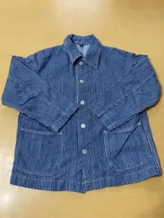 【キッズ服】ユニクロ★デニム ストライプ デザインジャケット★120サイズ