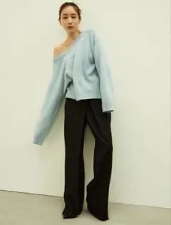 MINAMI ×CLANE TUCK HERRINGBONE SLACKS